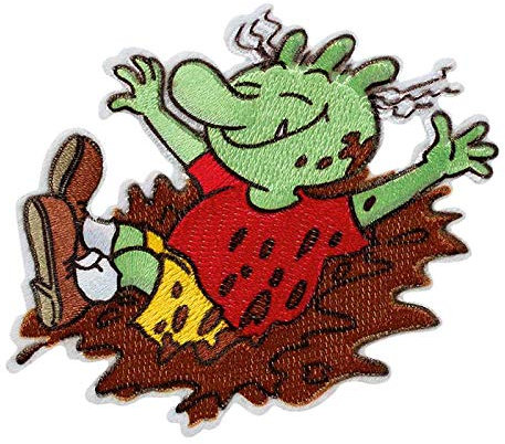 Mono Quick 1619x Olchis Applikationen, Bügelbild Patch Flicken, Olchis Schlammbad (16199 Junge Schlamm)