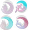 Splend 4 Moldes de Resina de Silicona, Molde de Luna de Silicona, Molde de Unicornio de Luna Silicona, DIY para Hacer Manualidades de Resina de Decoración del Hogar de Bricolaje