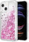 WORLDMOM Kompatibel mit iPhone 13 Hülle, klare Bling fließende Flüssigkeit, schwimmend, funkelnd, bunt, glitzernd, Wasserfall, TPU-Schutzhülle, kompatibel mit iPhone 13 [6,1 Zoll 2021], Roségold