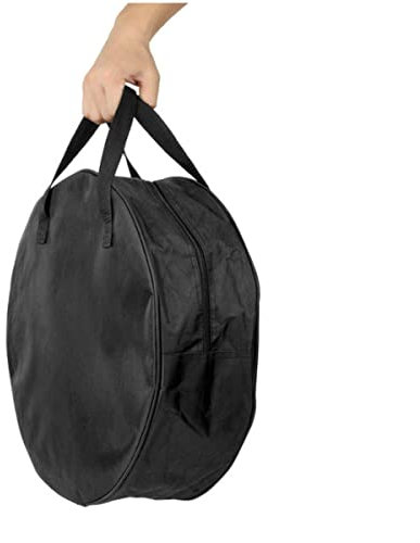 OUOU Round Cable Organizer Bag - Heavy Duty Water Resistant Cable Management Storage Bag - Perfect for Jumper Cables, RV Sewer Pipe, EV Charging Cord Storage, Camper and Garden Hoses