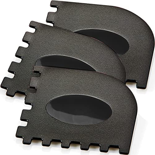 3 Set Plastic Grill Pan Scraper Tool for Griddle Cleaner, Cast Iron Accessories, Kitchen Cleaning Tool Kit