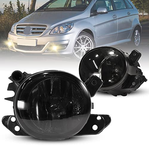 Nebelscheinwerfer für MERCEDES-BENZ A/B/C-Class (W169 W245 W204/S204) CLS-Class C219 E-Class Coupe (W212/S212 C207/A207) GL/GLA/GLK/M-Class (X164 X156 X204 W164) S-Class Coupe (W221),1 Paar,Glas grau…