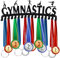 SUPERDANT Gymnastik Medaillen Aufbewahrung Sport Medaillen Halter Gymnastik Medaille Aufhängedekor Mit 17 Haken Medaillenhalter Wettkampf Medaillenhalter Geschenke Für Sportler Kinder
