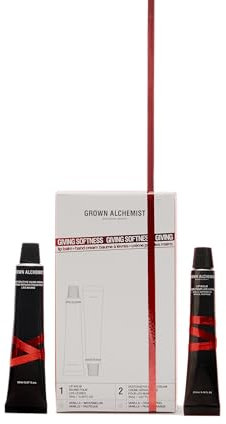Grown Alchemist Giving Softness, Limited Edition Feiertags-geschenkset & Sparpaket - 12ml Feuchtigkeitsspendender Lippenbalsam, 20ml Regenerierende Handcreme