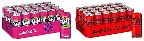 Fanta Mango & Dragonfruit - Mischung aus Mango und Drachenfrucht & Coca-Cola Zero Sugar - koffeinhaltiges Erfrischungsgetränk mit originalem Coca-Cola Geschmack
