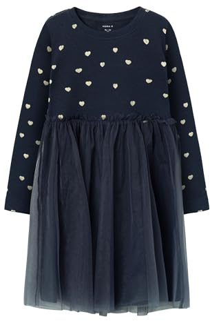 NAME IT Mädchen Nmfnadja Ls Dress Noos