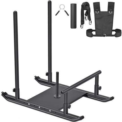 Kipika Gewichtsschlitten, Workout-Schlitten, Fitness-Krafttrainingsschlitten, Speed-Trainingsschlitten für sportliche Übungen, Geschwindigkeitsverbesserung, leicht durch Hindernisse