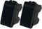 2 pezzi Prese Interruttore Unipolare, 16A 250V - Compatibile con Bticino Living Light e Living International - Adatto per Casa e Ufficio (2 Pezzi Interruttore Unipolare, Nero)