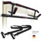 DH FitLife Barre de traction pour cadre de porte sans vis | Pull up bar Doorway | Barre d'étirement | Barre de porte à suspendre | Avec L'entraîneur à l'élingue | Pour cadre de porte 70-92cm
