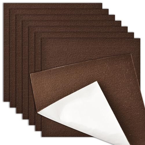 MOROBOR Teppichfliesen mit befestigter Polsterung, 10 Stück, quadratisch, Teppich-Bodenfliesen, 30,5 x 30,5 cm, rutschfest, waschbar, Teppichfliesen, DIY-Bodenbelag für Küche, Esszimmer, Schlafzimmer