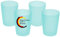 KiNDERWELT Trinkbecher Kinder Becher Set 4 Stück, 250ml, Hellblau, Kinderbecher Kunststoff, spülmaschinenfest, perfekt für Kindergeburtstag, Grillabend, Party, Picknick