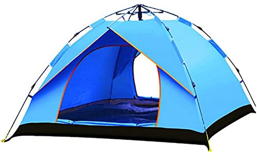 Leichtes 3-Jahreszeiten-Camping/Reisen, 2–4 Personen, Familien-sofortiges Pop-Up-Campingzelt für Strand, Grill, Park, Angeln, Berghaus, Sonnenschutz