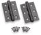 Infinity Decor Heavy Duty 75mm (3Inch) Steel Ball Bearing Butt Hinges Pair - CE7 Fire Rated Matt Black Wooden Door Hinges for Internal External Use