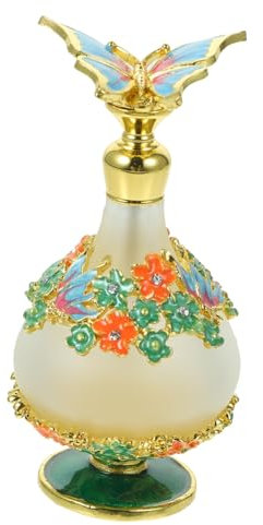 Healvian Dubai Flasche Für Ätherische Öle Parfümflaschen Leer Dekorative Vintage Artikel Vintage Flaschen Glasparfümflaschen Leer Süße Parfümflasche Reise Nachfüllbare Parfüm