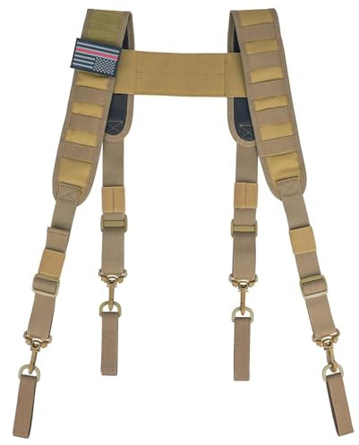 YUEZHAN Hosenträger Suspender Taktische Hosenträger Für Dienstgürtel Hosenträger Strafverfolgungsgürtel Oh002-Khaki