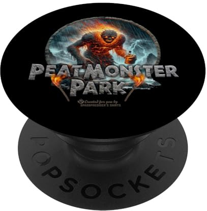 Whisky Design Peat Monster Park Monster with Bottle Whisky PopSockets Swappable PopGrip