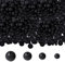 TOAOB 200 Stück Lava Perlen Natürlich Schwarz Lavaperlen 4mm 6mm 8mm 10mm Runde Lose Perlen Stone für Schmuckherstellung