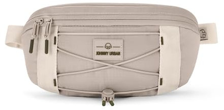 Johnny Urban Bauchtasche Damen & Herren Beige - Devin - Große Hüfttasche für Outdoor, Sport, Festival, Freizeit - Crossbody Bag mit verstellbarem Gurt - Wasserabweisend