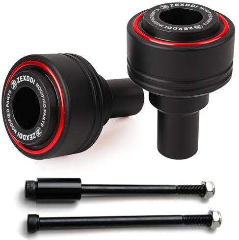 ZEXDDI Passend für Ka-wasaki Z650 RS Z 650 2023 Ninja 650 Ninja650 KRT Ninja 650L EX650 2017-2024 Motorrad Rahmenschieber Antikollision Fallschutz Crash z650rs (rot)