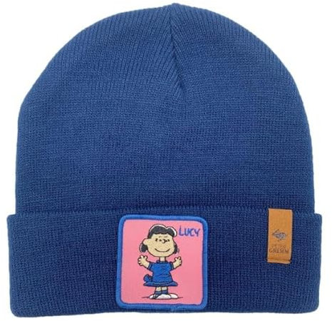 Peter Grimm Peanuts Mütze mit Cartoon-Charakter-Kollektion, Uni, Farbe kann variieren, Lucy Navy Blue, Einheitsgr��e