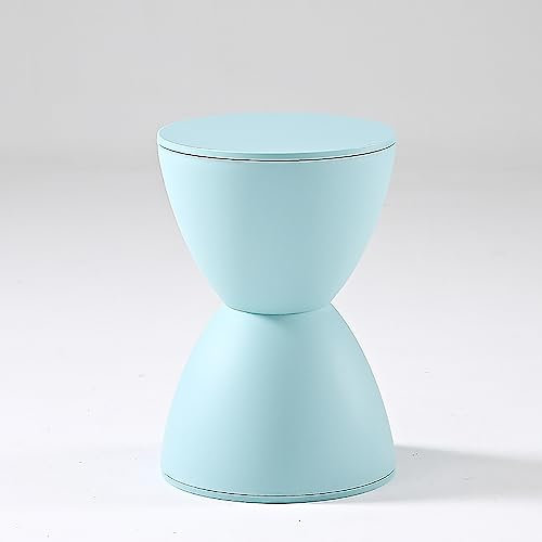 HHOZsafety Côté Rond de ménage en Plastique, Meubles d'appoint, Tabouret de Table en Forme de sablier, Salle d'essayage, Fournitures de Salon, décoration de la
