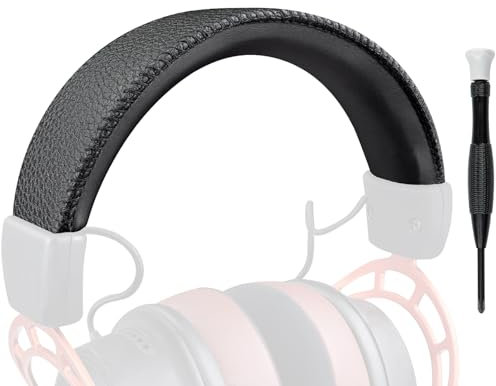 SOULWIT Ersatz Kopfband Stirnband Abdeckung Überzug Hülle für Hyperx Cloud 1/2/Alpha/Alpha S/Core, Cloud 2 Core, CloudX (Passt Nicht auf die Cloud Mix/Stinger/Flight), Kopfbügelpolster Reparaturteil