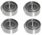4x Kugellager 4x8x3 mm - MR84 ZZ Radial Rillenkugellager Wälzlager rcbay Chromstahl beidseitig gedichtet für 4mm Welle