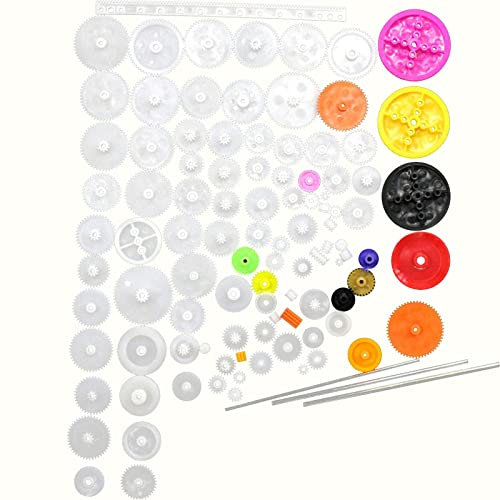 Courtieyeardceastea 106x Gear Package Kit Accessories Rubber Band Assortment for Education Toys