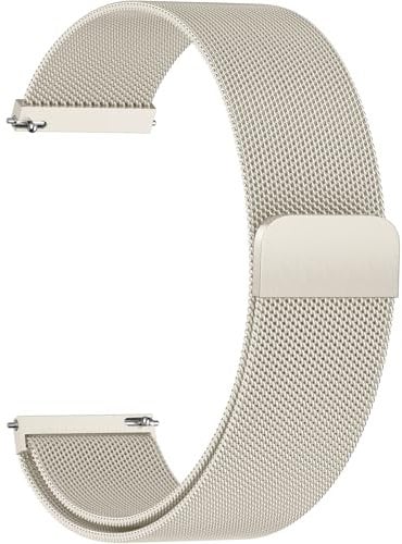 Wepro 22mm Metall Armband Kompatibel für Garmin Venu 3 Venu 2, Vivoactive 4 45mm, Forerunner 255 265, Magnet Mesh Ersatz Uhrenarmband Herren Damen für Amazfit Balance Armband, Galaxy Watch 3 45mm