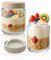 CNMTCCO Overnight Oats Jar, 2 pots 500ml Bocaux en Verre Hermétique, Pot en Verre avec Couvercle en Spirale Scellé, Meal Prep Containers pour Yaourt, Repas, Céréales