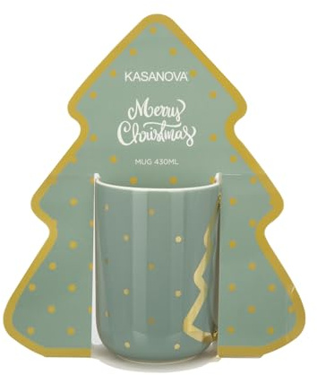 KASANOVA Tazza natalizia verde 430 ml Merries Collection