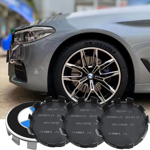 4 Stück Nabendeckel für BMW 56mm - Radnabenkappen Felgendeckel Felgenkappen Nabenkappen ABS Wheel Caps Radnabenabdeckung