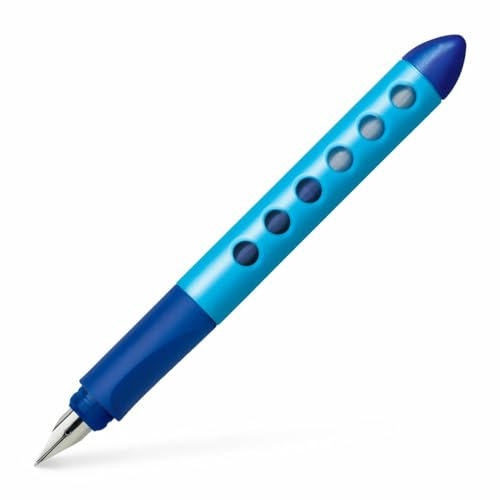 Faber-Castell 149803 - Schulfüller für Linkshänder, Feder: L, Schaftfarbe: grün / rot