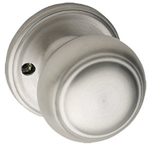 Copper Creek CK2090SS Colonial Door Knob, Dummy Function, 1 Pack, Satin Stainless