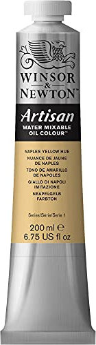 Winsor & Newton Huile Diluable à l’eau Artisan - Couleurs à l'huile Pour les Arts Plastiques - Sans Solvants, Se Diluer à l’eau, Tube de 200ML, Couleur Nuance de Jaune de Naples