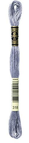 DMG Plaid Cotton Thread, Variegated for Stitching, 8 Metres Coloris 318