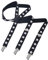 Herren Damen Long Hosenträger Y Form Style 3er Clips elastisch Schmal Unifarbe und Bunt mit verschiedenen Motiv, 13, Einheitsgröße