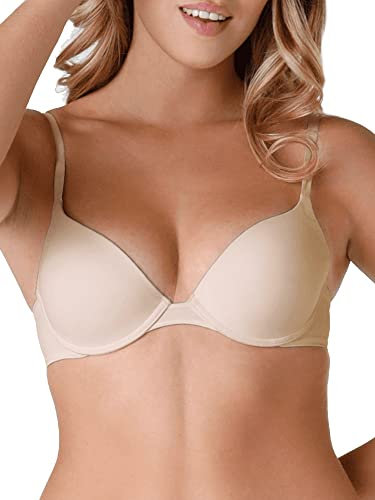 Wonderbra Women T shirt Bra T Shirt Bra, Beige, 38G