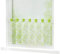 Joyswahl Scheibengardine Voile Bistrogardine »Celilie« mit Blätter Muster Transparente Gardine Stores HxB 45x90cm Grün 1er Pack