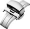 BINLUN Uhr Verschluss Edelstahl Schmetterling Uhrverschluss Faltschließe Schnalle für Leder Uhrenarmbänder in Gold, Roségold, Silber, Schwarz (12mm, 14mm, 16mm, 18mm, 20mm, 22mm)