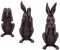 Nemesis Now Sehe Nein, höre Nein, Speak No Evil, Bronze-Hasen-Figuren, Polyresin, Einheitsgröße