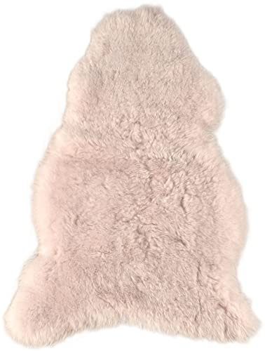 generisch LAMMFELL ZART ROSA KURZWOLLIG 110-120 cm ECHTES ÖKO Island SCHAFFELL ZART ROSA GEFÄRBT