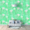 Wandbild selbstklebend Fototapete Dekoration Poster Bild Design Modern für Wohnzimmer Schlafzimmer, Grün Quallen, 200*140cm