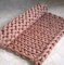 Blanket Strickdecke,Gestrickte Decke Handgefertigt, Grobe Strickdecke Wolle Garn Super Große Handgewebte, Yoga Matte Teppich Für Schlafzimmer, Wohnzimmer,Rosa,60 * 60cm