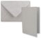 50x DIN B6 Faltkarten Set mit Umschlägen in Hellgrau (Grau) - 120 x 170 mm - ideal für Einladungskarten, Hochzeit, Taufe, Kommunion, Konfirmation - Marke: FarbenFroh