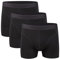 Hunter & Hawks Lot de 3 Boxers en Bambou pour Homme, Doux, antibactérien, Respirant, caleçons secs et froids, Pantalons Anti-frottements, Lot de 3, Noir, XXL