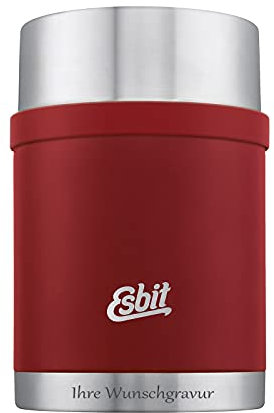 Esbit Sculptor Thermobehälter für Essen, mit personalisierter Gravur, Edelstahl, BPA-Frei, Schwarz, Silber &mehr, 500ml, 750ml & 1000ml, Speisegefäß für warme und kalte Speisen, für Suppen und Salate