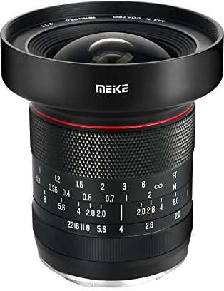 Meike 10 mm F2.0 große Blende, Weitwinkelobjektiv, manueller Fokus, APS-C-Objektiv, kompatibel mit spiegellosen Fujifilm X-Mount-Kameras X-Pro2 X-E3 X-T1 X-T2 X-T3 X-T4 X-T10 X-T20 X-A2 X-E2 X-T100