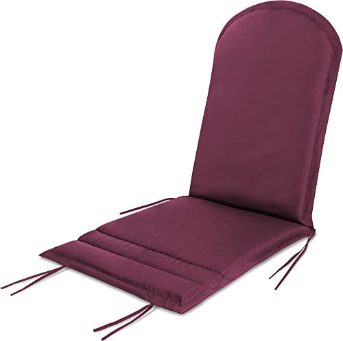 normani Adirondack Stuhlauflage - wasserdichte Outdoor Auflage für Adriondack Stühle 135 x 55 x 6 cm Farbe Brombeere