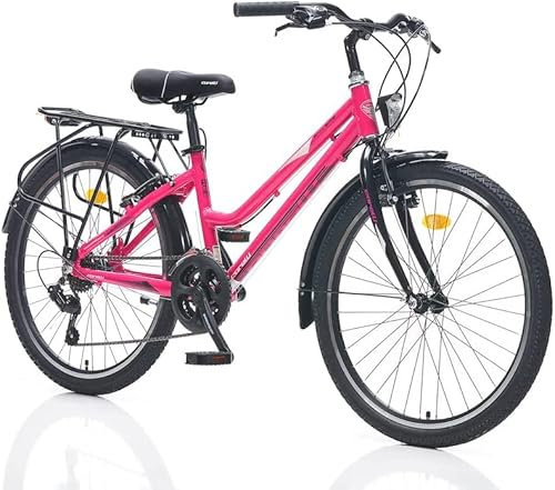 Toys Store 26 Zoll Alu Fahrrad City Bike Mädchen Fahrrad Kinderfahrrad 21 Gang Rh ca.40 cm Stvo